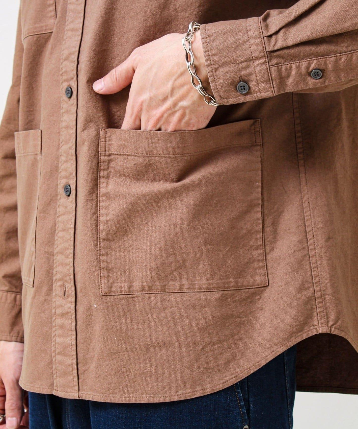 【多功能襯衫】鴨嘴口袋襯衫