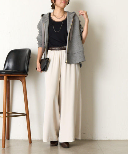 帶網紗拼接羅紋背心