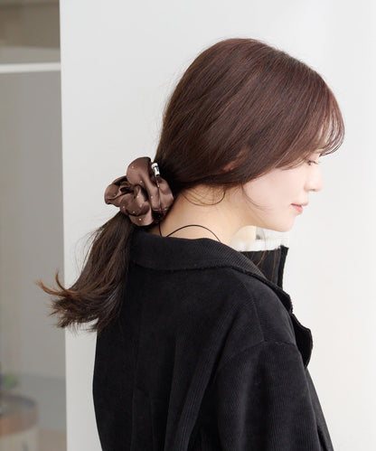 【fiw.】鉚釘緞面髮圈