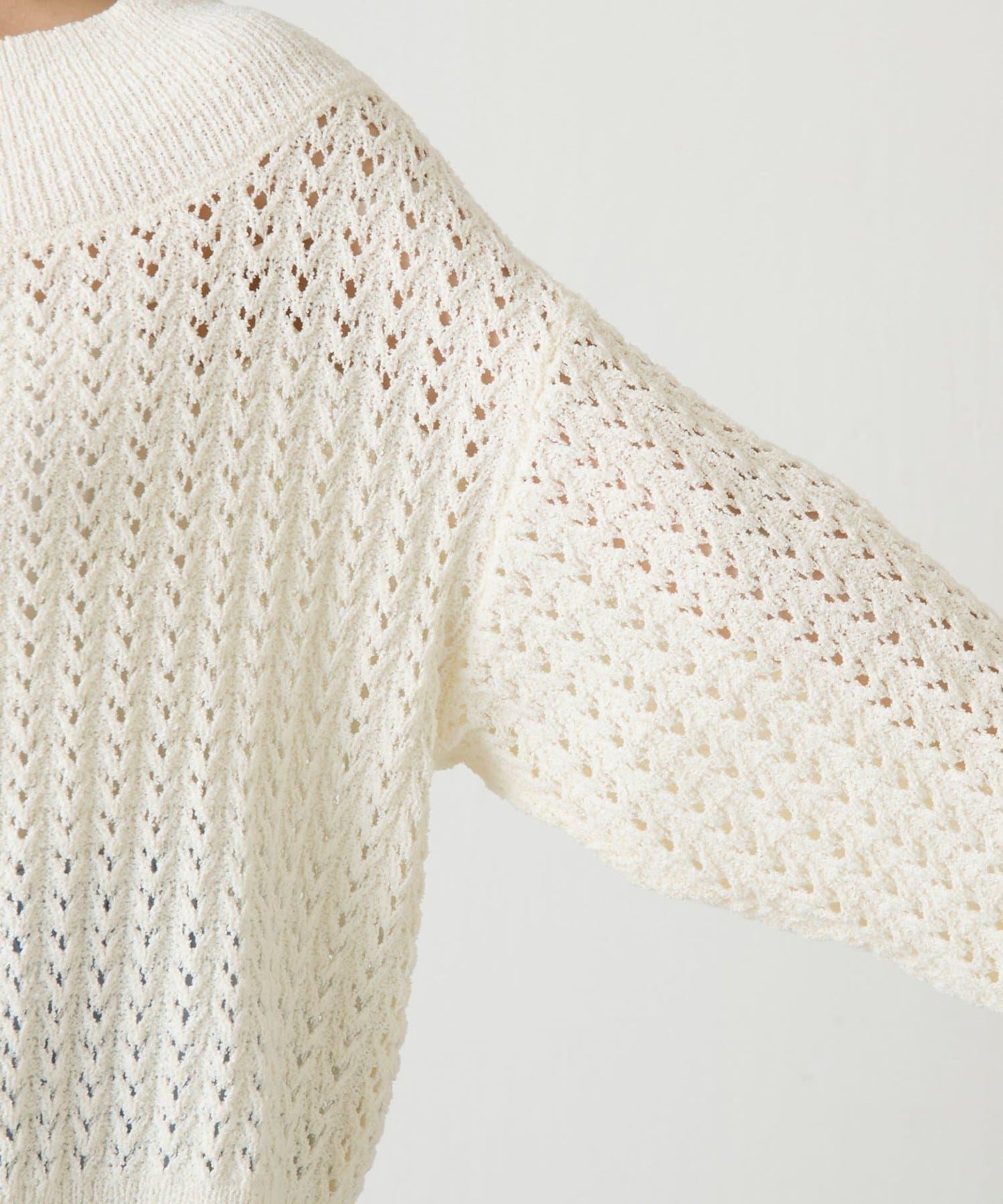 【可穿至春季】蕾絲拼接針織衫