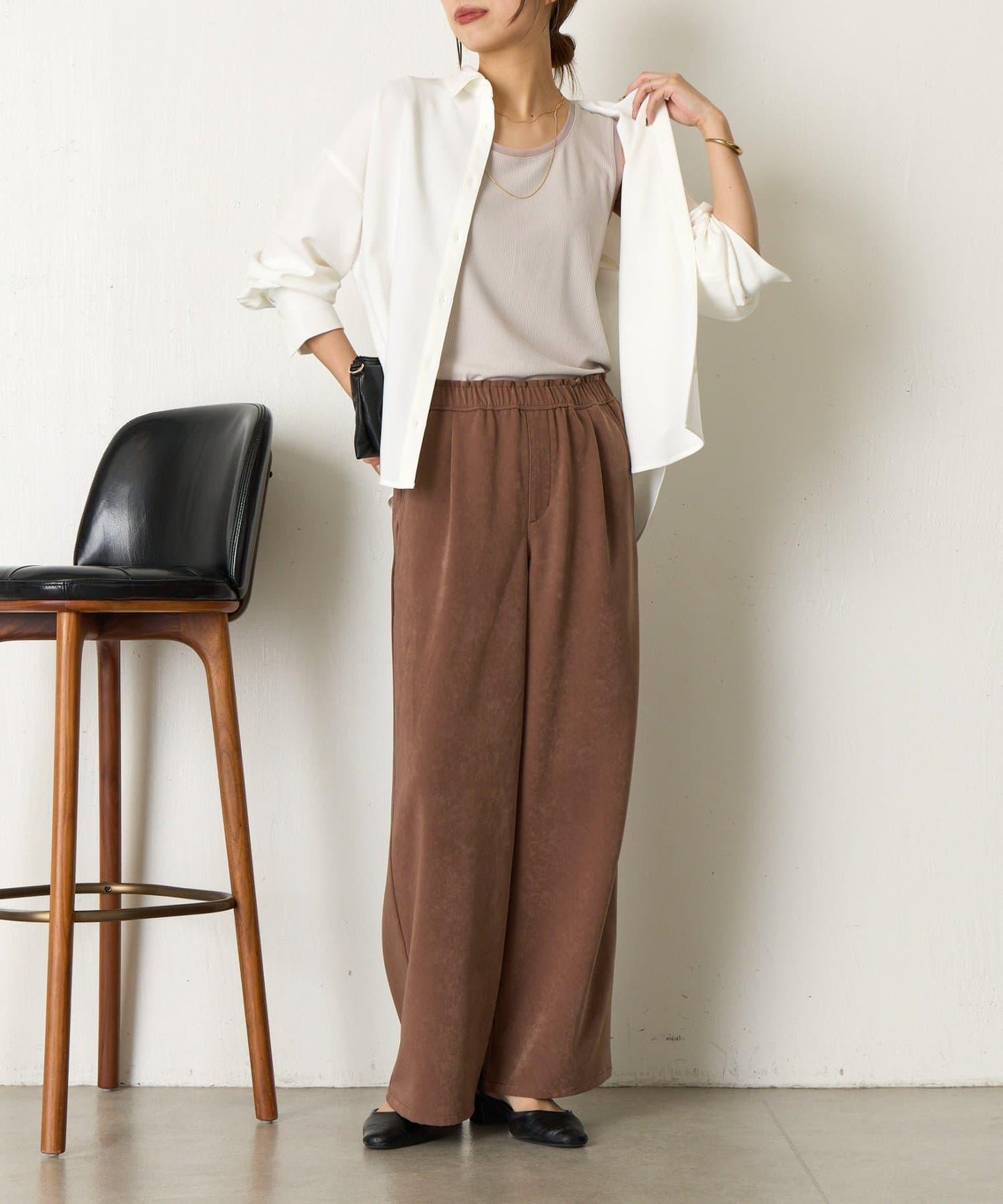 帶網紗拼接羅紋背心