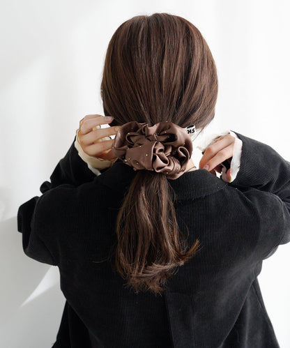 【fiw.】鉚釘緞面髮圈