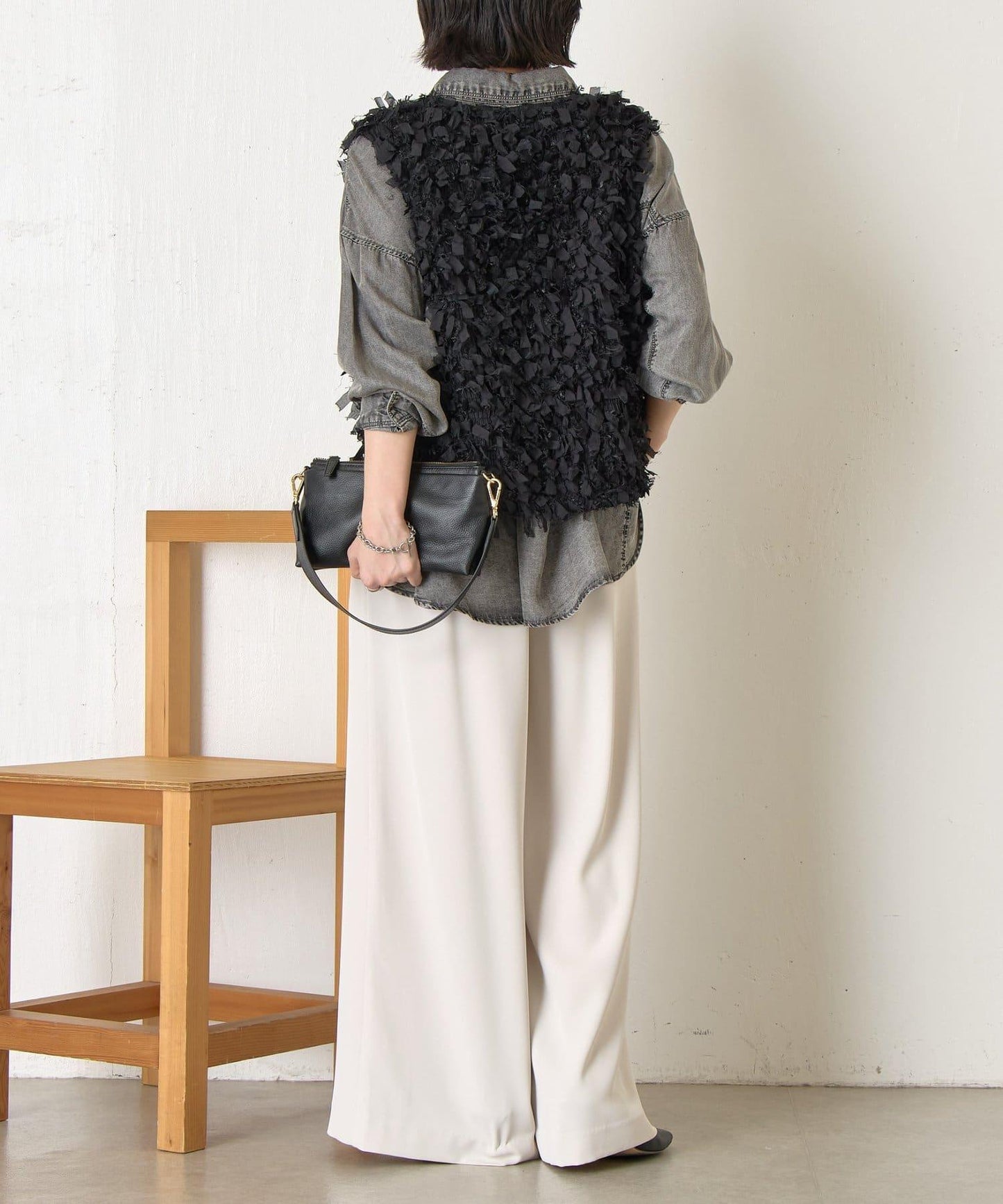 蝴蝶結流蘇馬甲