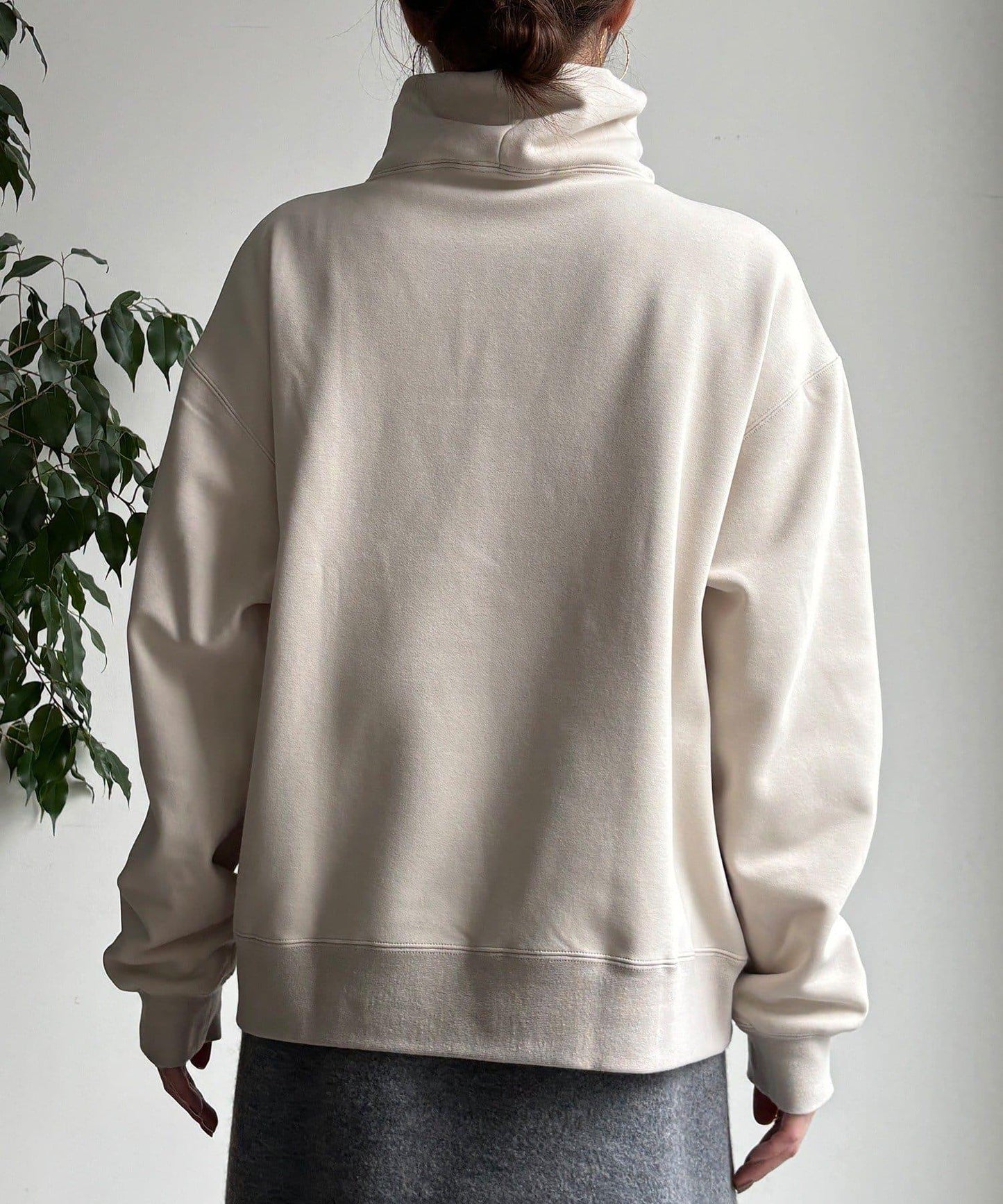 加絨高領套頭衫