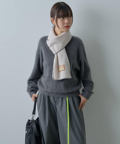 【WHIMSIC/2尺碼可選】安哥拉羊毛混紡長毛針織套頭衫