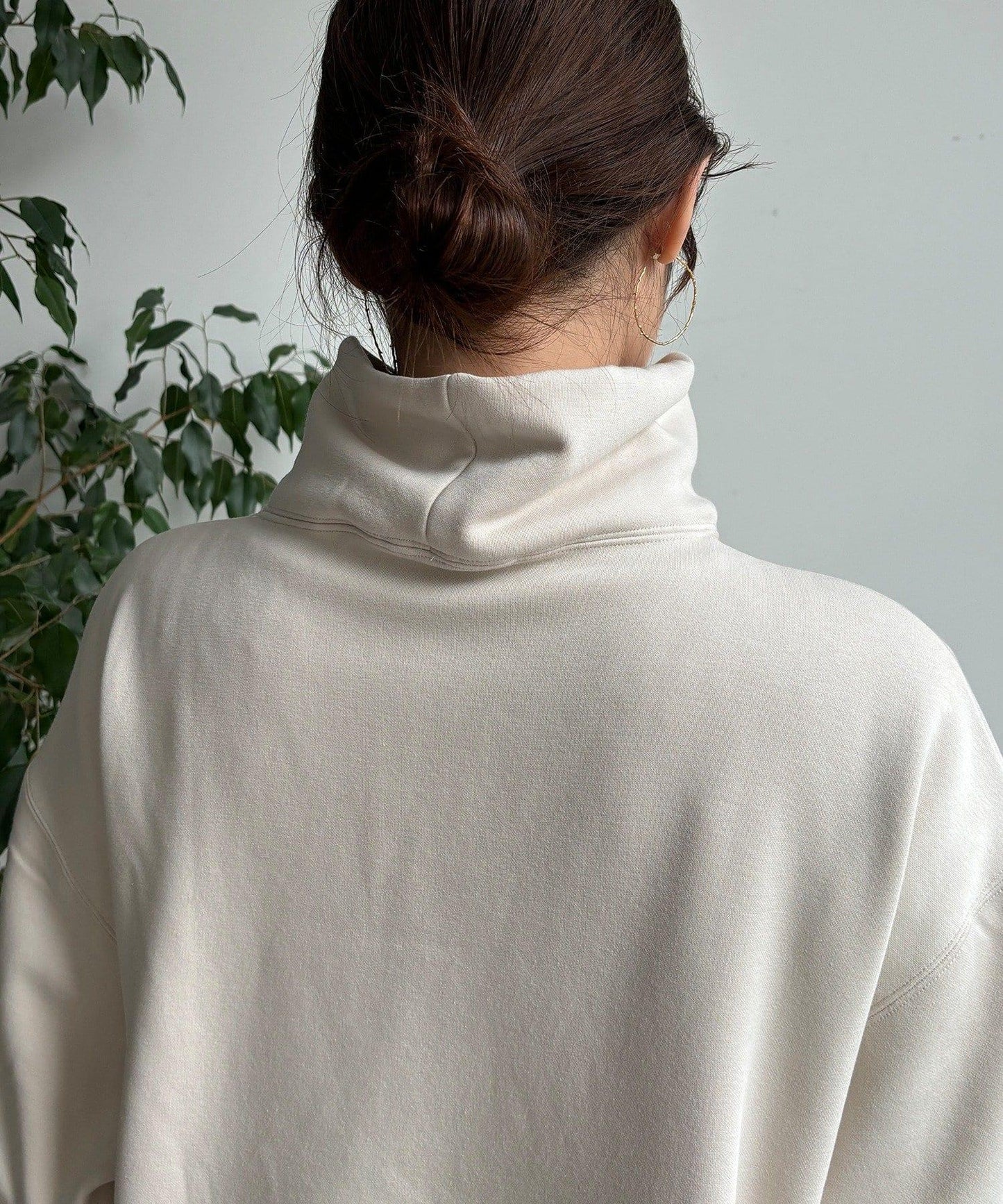 加絨高領套頭衫