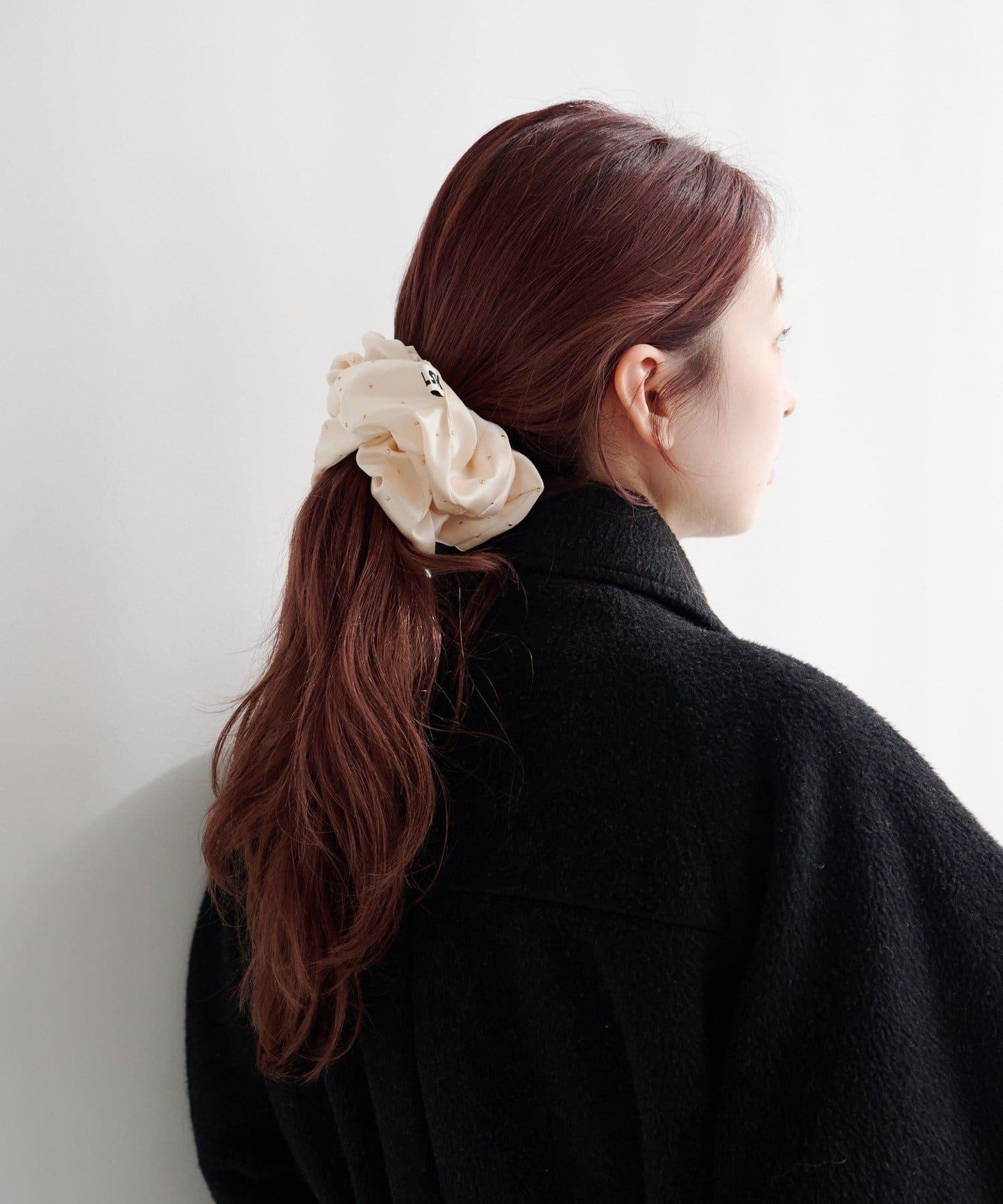 【fiw.】鉚釘緞面髮圈