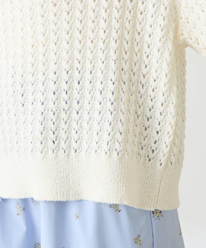 【可穿至春季】蕾絲拼接針織衫