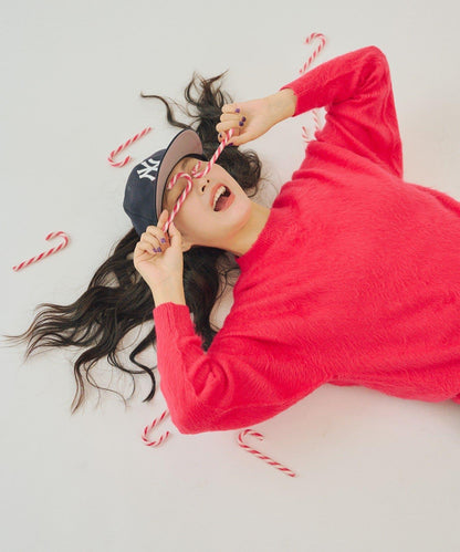 【WHIMSIC/2尺碼可選】安哥拉羊毛混紡長毛針織套頭衫