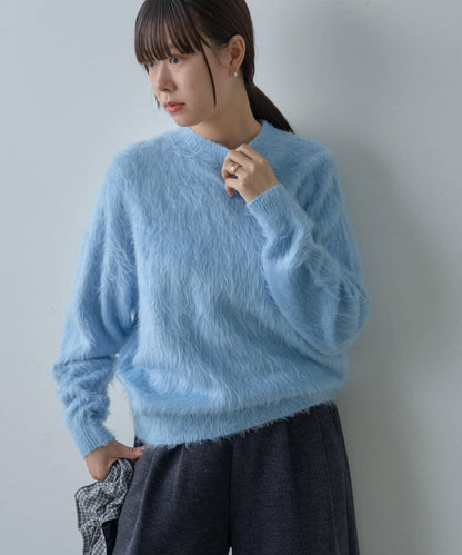 【WHIMSIC/2尺碼可選】安哥拉羊毛混紡長毛針織套頭衫