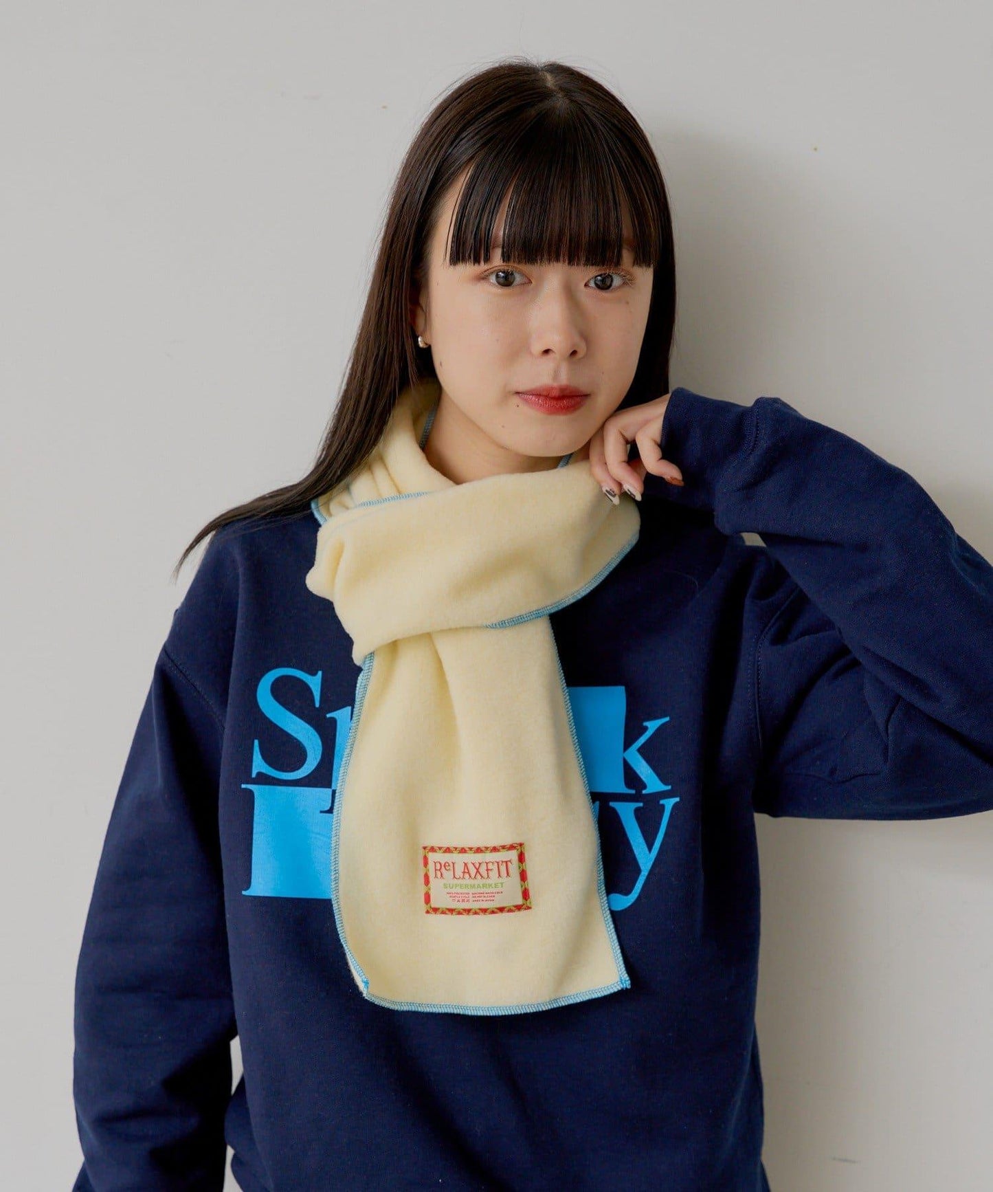 【SUPERMARKET】抓絨圍巾“ミネアポリス”