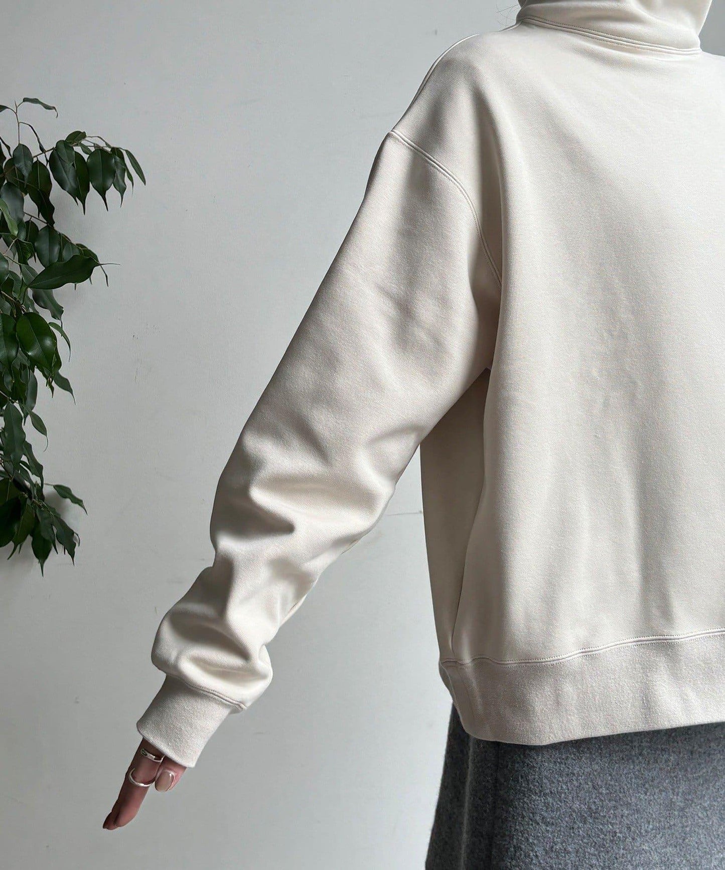 加絨高領套頭衫