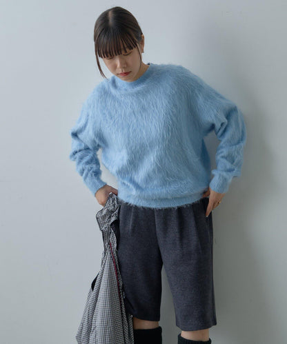 【WHIMSIC/2尺碼可選】安哥拉羊毛混紡長毛針織套頭衫