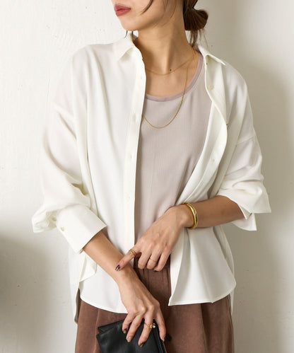 帶網紗拼接羅紋背心