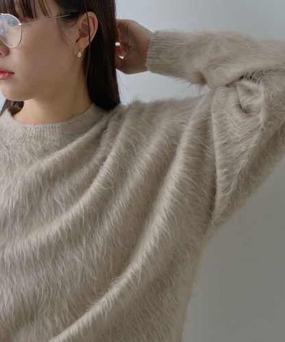 【WHIMSIC/2尺碼可選】安哥拉羊毛混紡長毛針織套頭衫