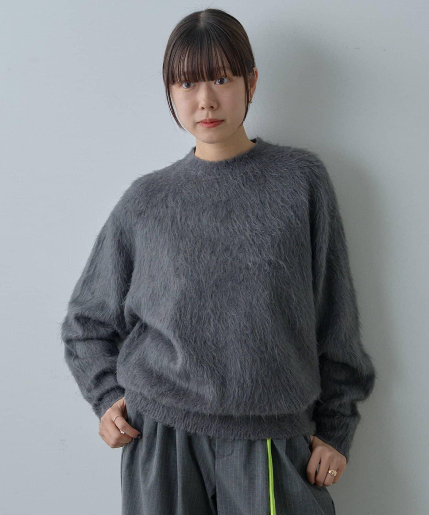 【WHIMSIC/2尺碼可選】安哥拉羊毛混紡長毛針織套頭衫