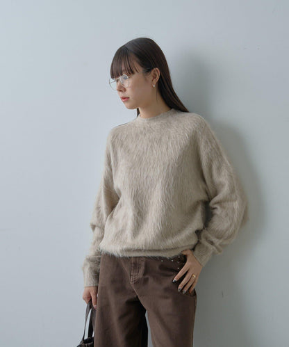 【WHIMSIC/2尺碼可選】安哥拉羊毛混紡長毛針織套頭衫