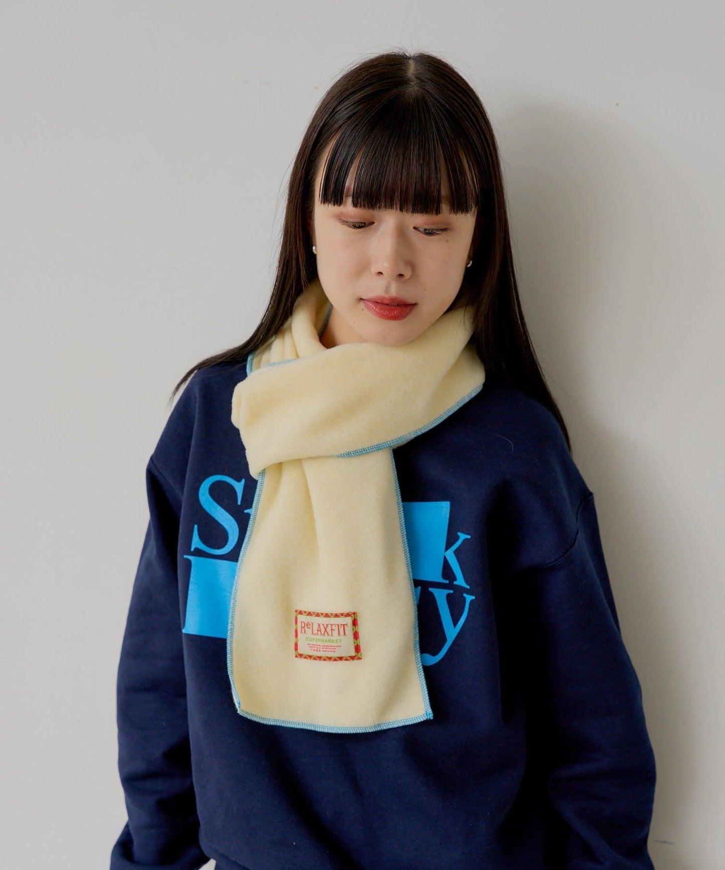 【SUPERMARKET】抓絨圍巾“ミネアポリス”