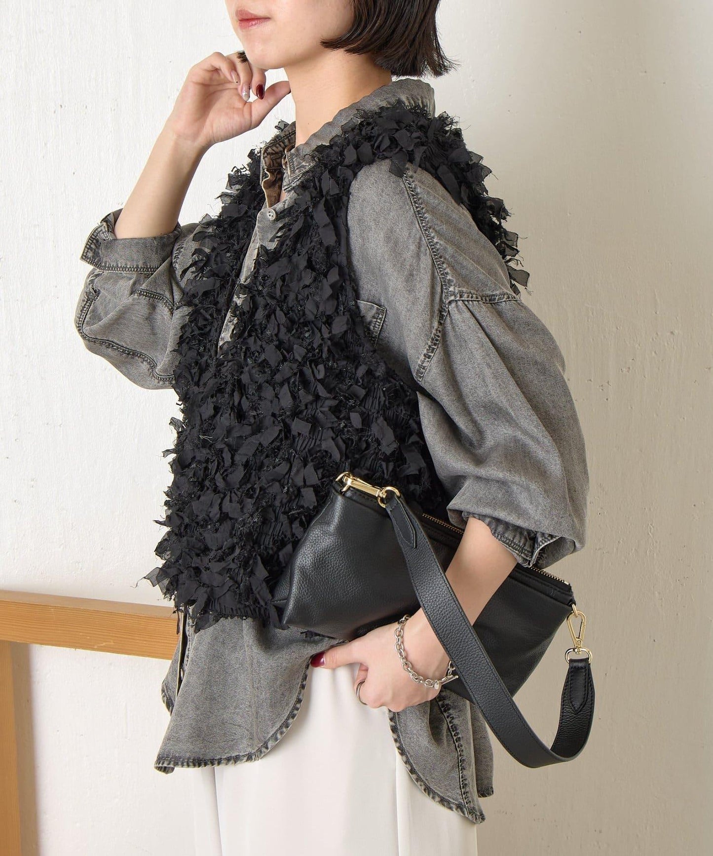 蝴蝶結流蘇馬甲