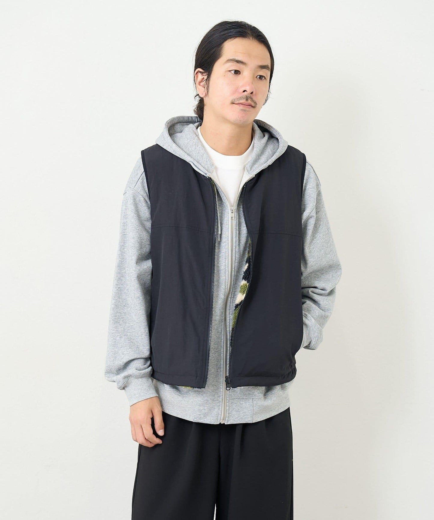 【男女同款】BM 羊羔絨可雙面穿馬甲