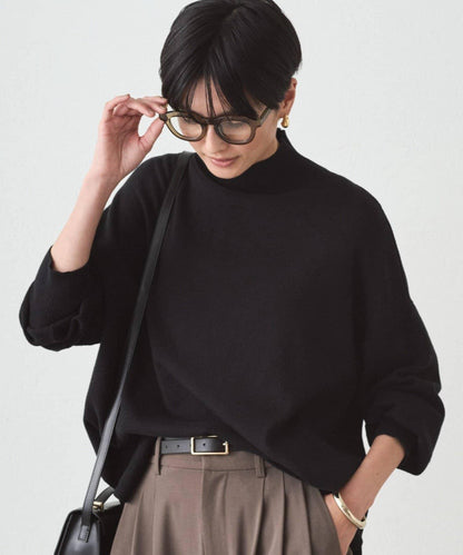 全針高領針織衫