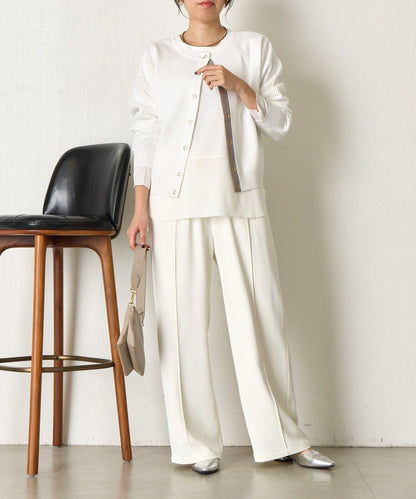 拼接袖網紗兩穿開衫