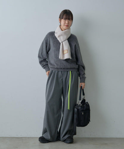 【WHIMSIC/2尺碼可選】安哥拉羊毛混紡長毛針織套頭衫