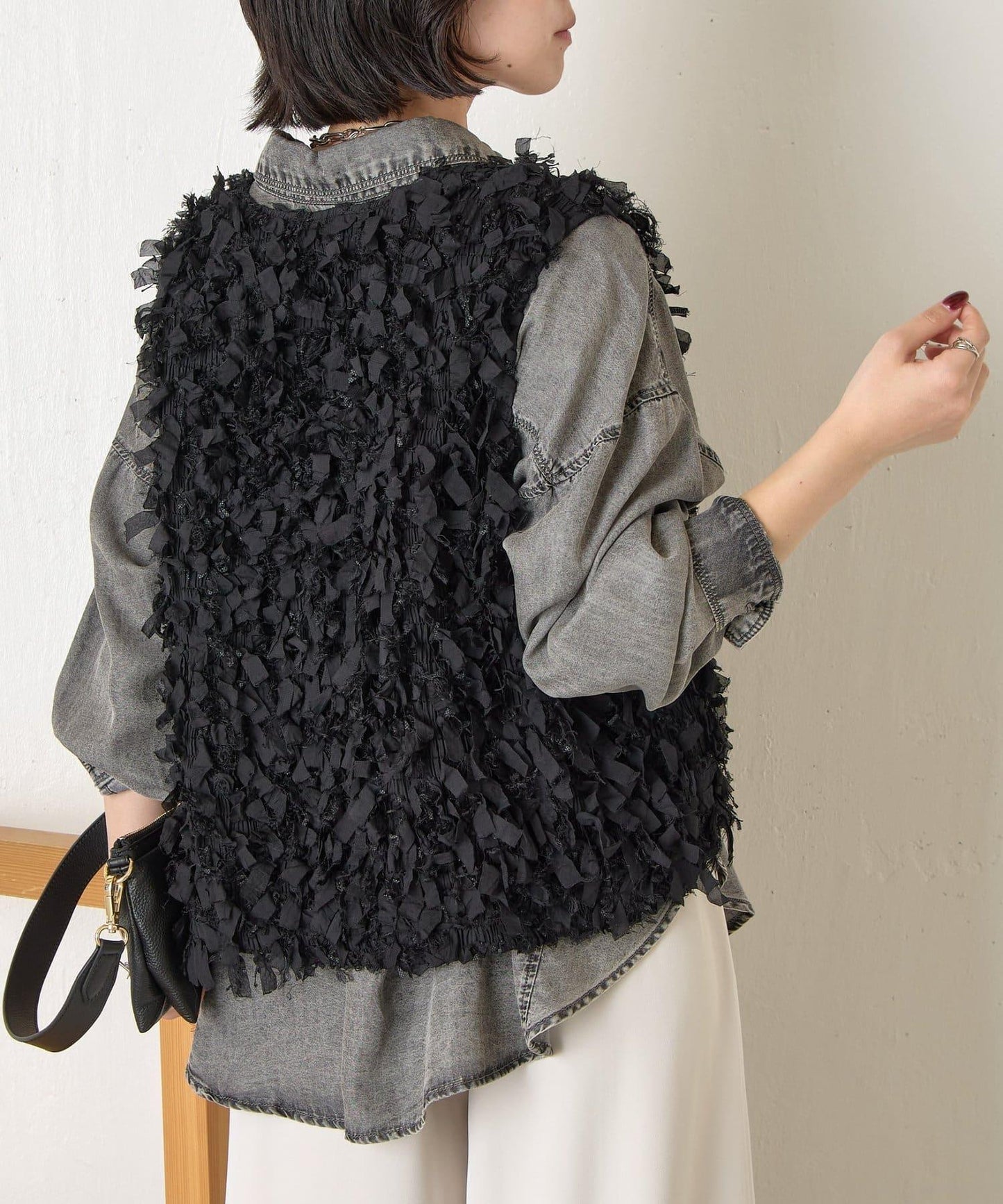 蝴蝶結流蘇馬甲