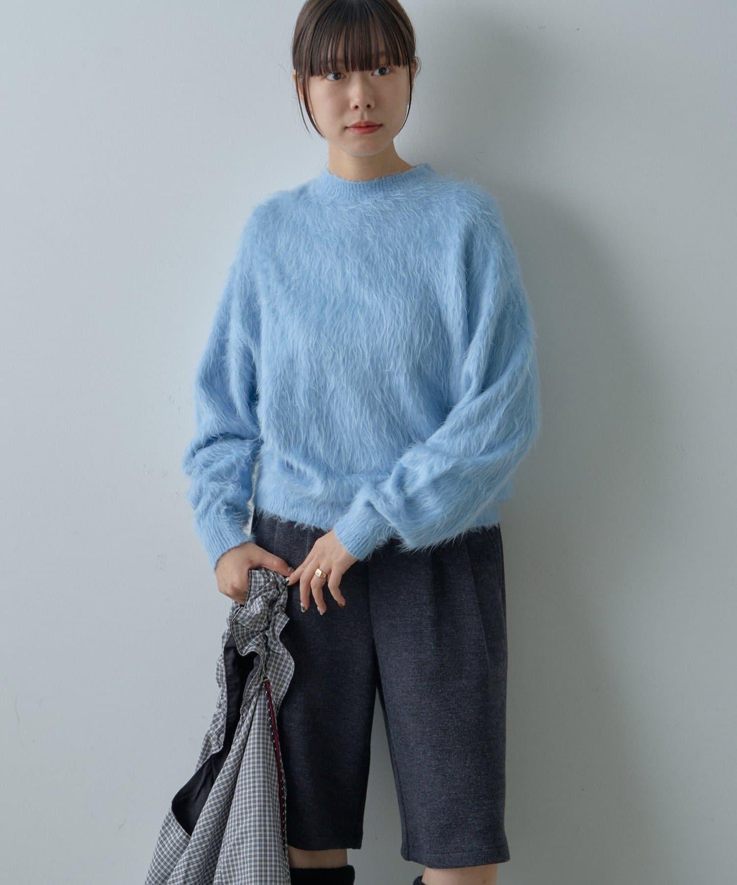 【WHIMSIC/2尺碼可選】安哥拉羊毛混紡長毛針織套頭衫