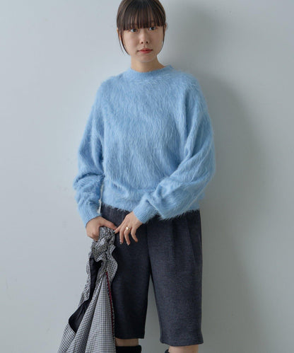 【WHIMSIC/2尺碼可選】安哥拉羊毛混紡長毛針織套頭衫