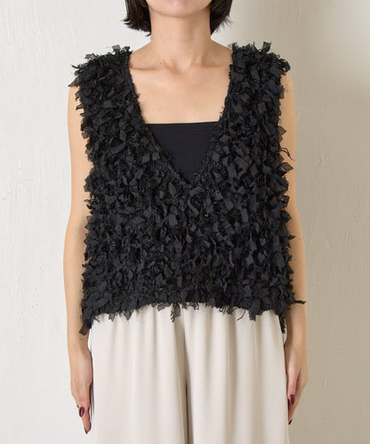 蝴蝶結流蘇馬甲