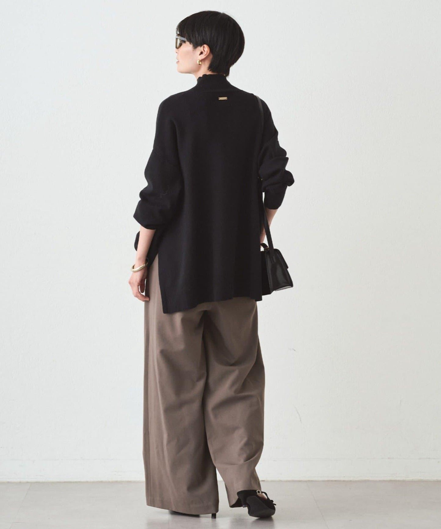 全針高領針織衫