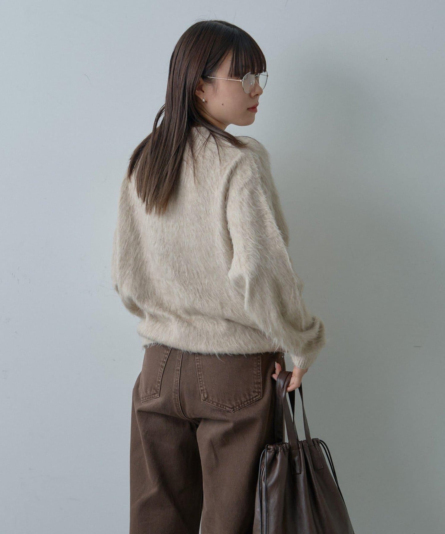 【WHIMSIC/2尺碼可選】安哥拉羊毛混紡長毛針織套頭衫