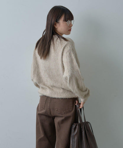 【WHIMSIC/2尺碼可選】安哥拉羊毛混紡長毛針織套頭衫