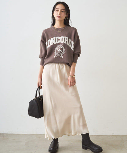 提花標誌針織衫