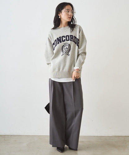 提花標誌針織衫