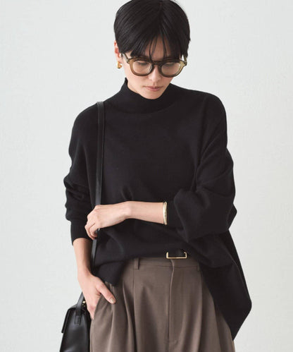 全針高領針織衫