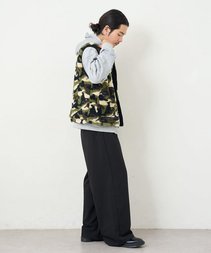 【男女同款】BM 羊羔絨可雙面穿馬甲