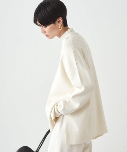 全針高領針織衫