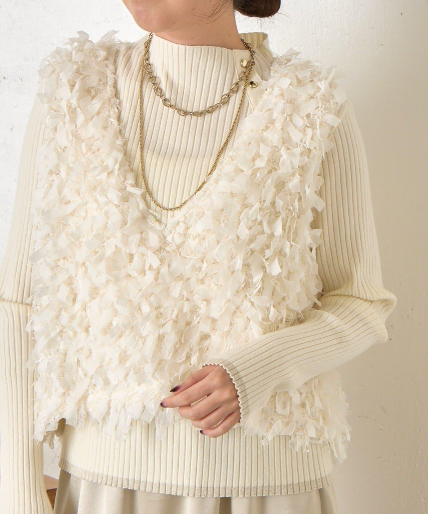 蝴蝶結流蘇馬甲