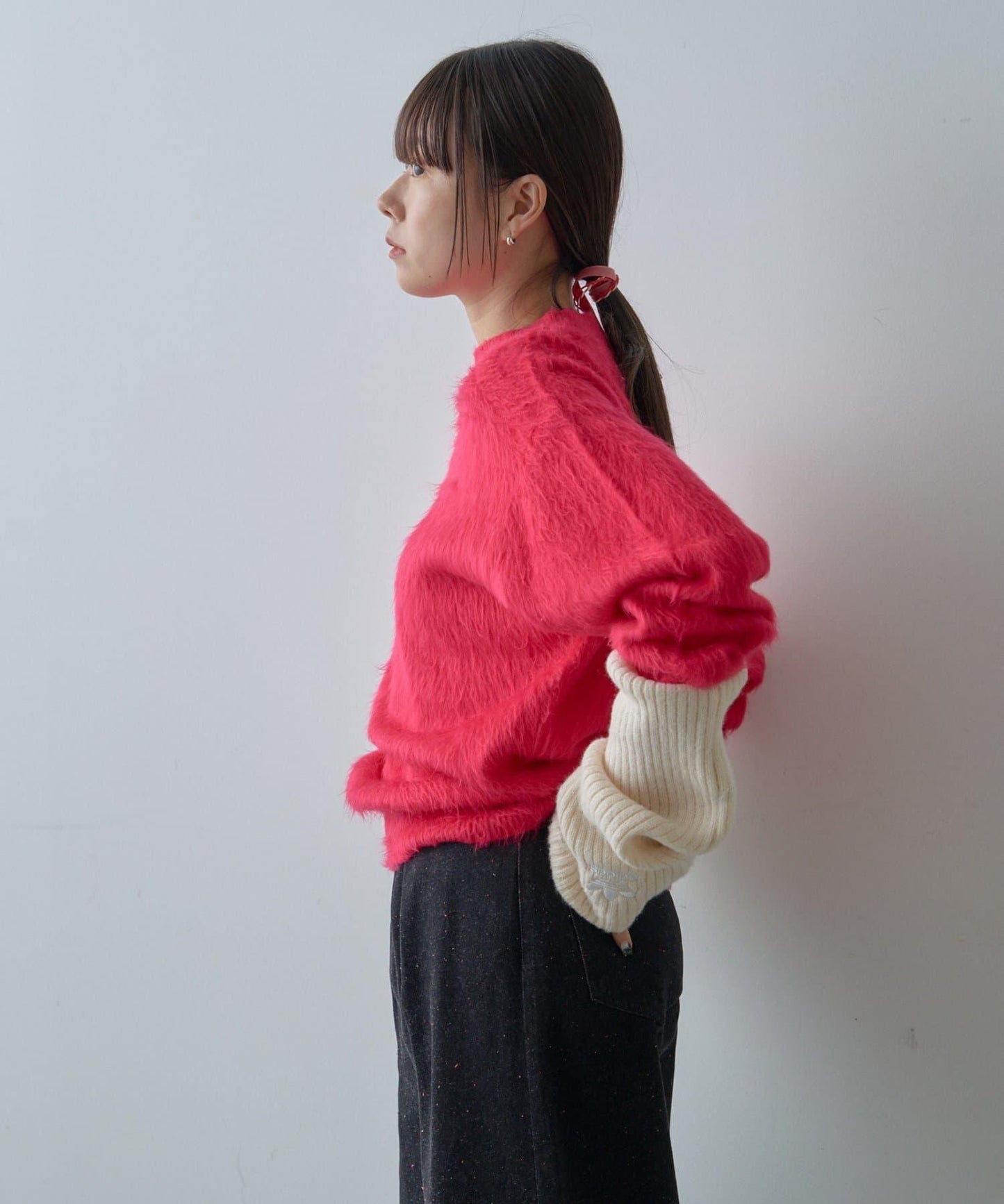 【WHIMSIC/2尺碼可選】安哥拉羊毛混紡長毛針織套頭衫