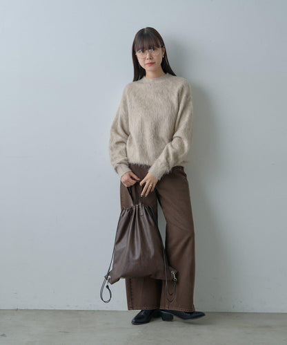 【WHIMSIC/2尺碼可選】安哥拉羊毛混紡長毛針織套頭衫