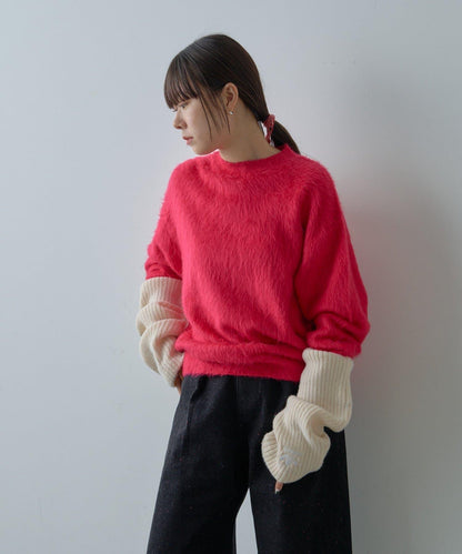 【WHIMSIC/2尺碼可選】安哥拉羊毛混紡長毛針織套頭衫