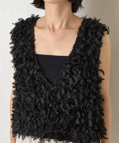 蝴蝶結流蘇馬甲