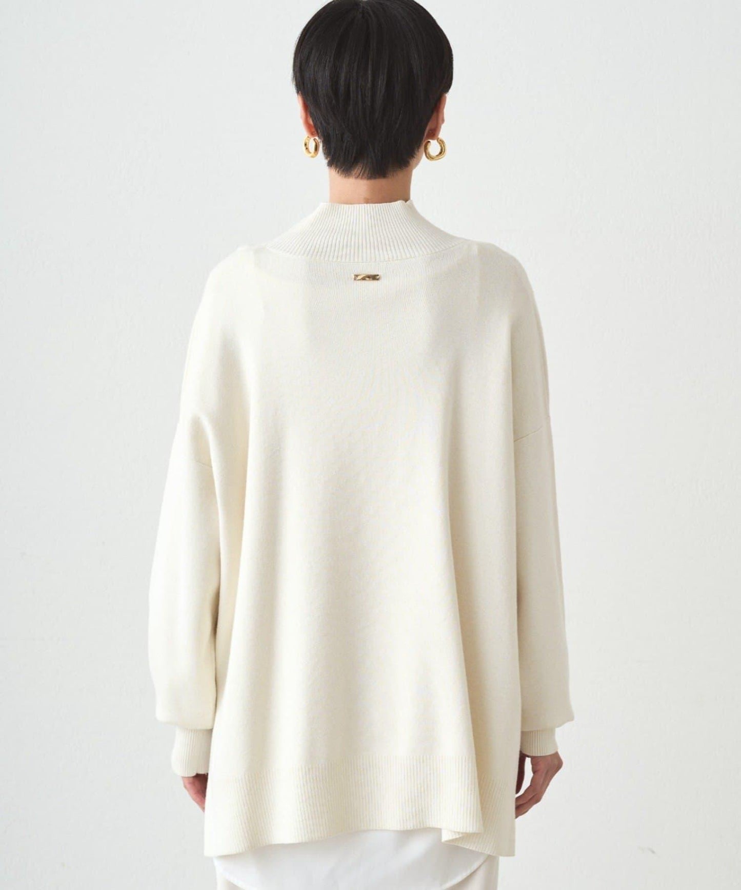 全針高領針織衫