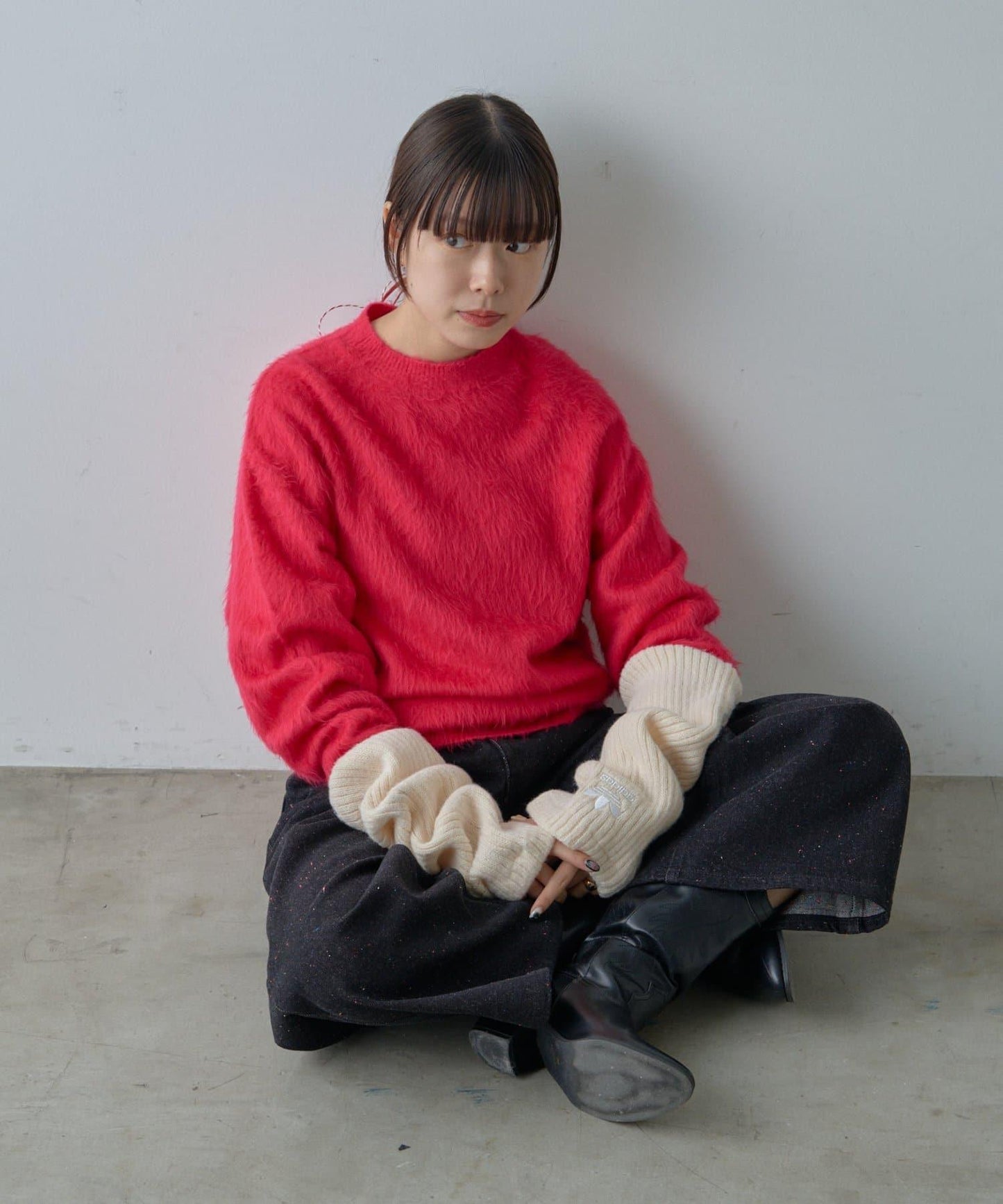 【WHIMSIC/2尺碼可選】安哥拉羊毛混紡長毛針織套頭衫