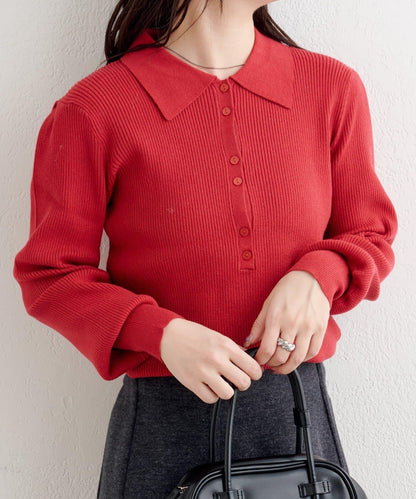 【4色可選】B基礎羅紋針織POLO衫