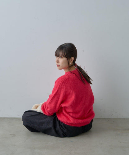 【WHIMSIC/2尺碼可選】安哥拉羊毛混紡長毛針織套頭衫