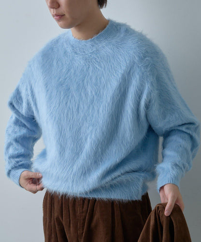 【WHIMSIC/2尺碼可選】安哥拉羊毛混紡長毛針織套頭衫