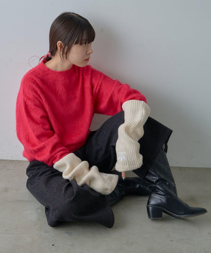 【WHIMSIC/2尺碼可選】安哥拉羊毛混紡長毛針織套頭衫